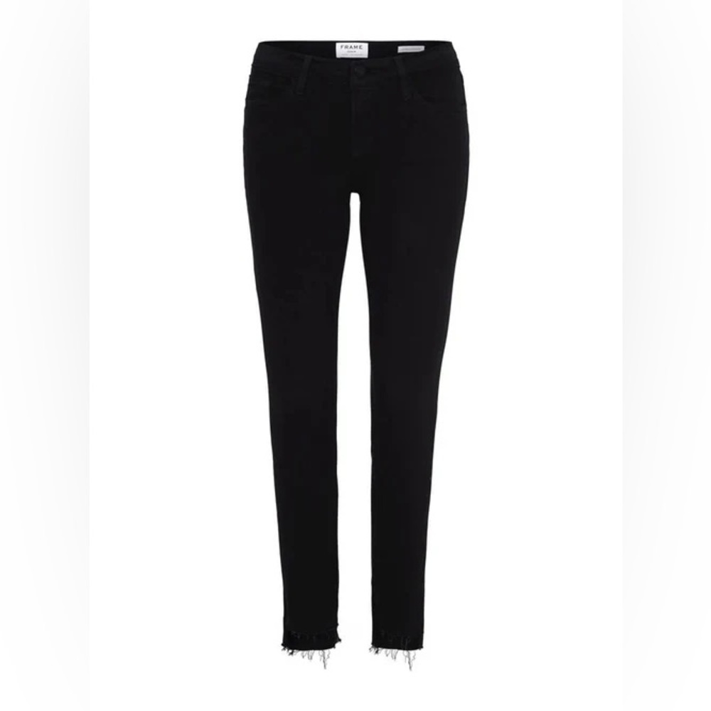 Frame Denim Le Skinny De Jeanne Black Jeans Stretch Denim Size 29 Film Noir